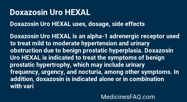 Doxazosin Uro HEXAL