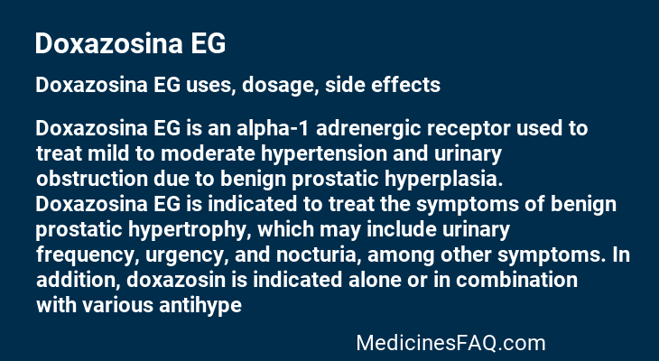 Doxazosina EG