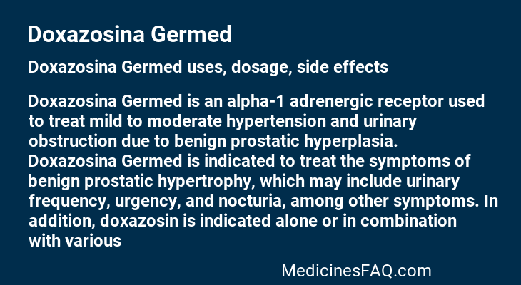 Doxazosina Germed
