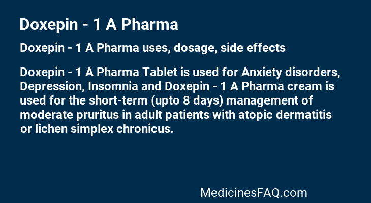 Doxepin - 1 A Pharma