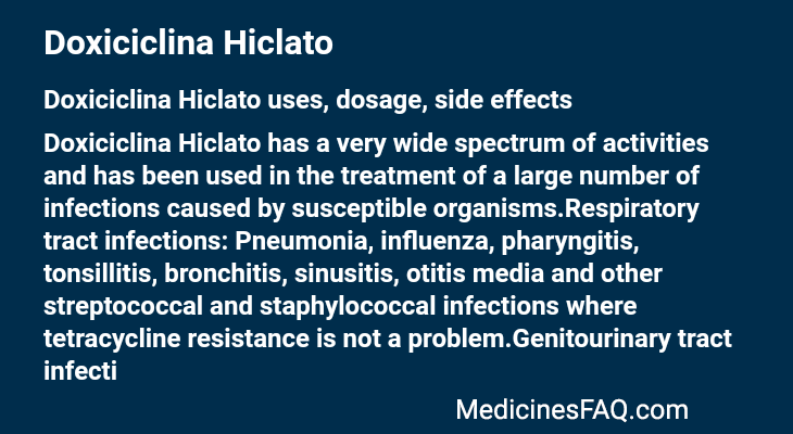 Doxiciclina Hiclato
