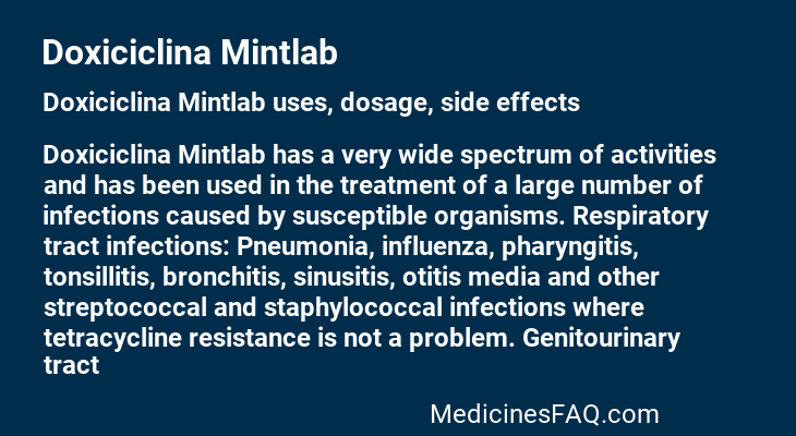 Doxiciclina Mintlab