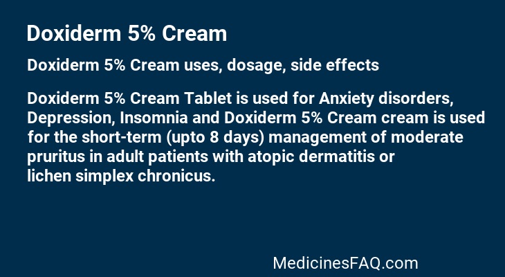 Doxiderm 5% Cream