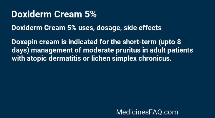 Doxiderm Cream 5%