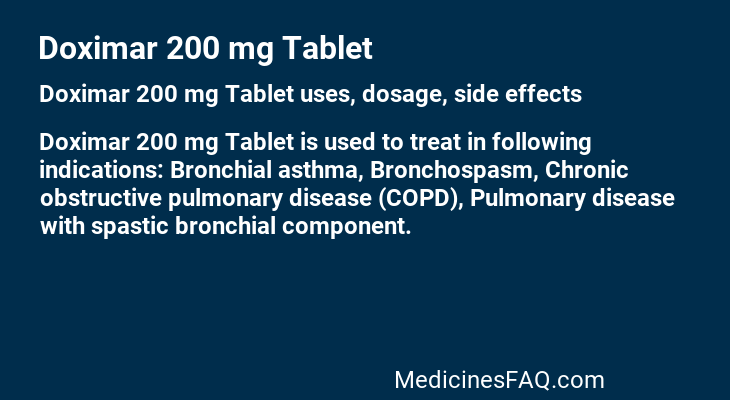 Doximar 200 mg Tablet