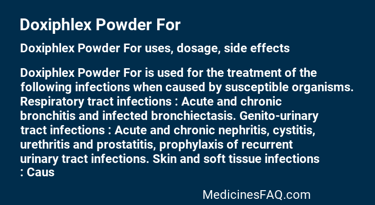 Doxiphlex Powder For
