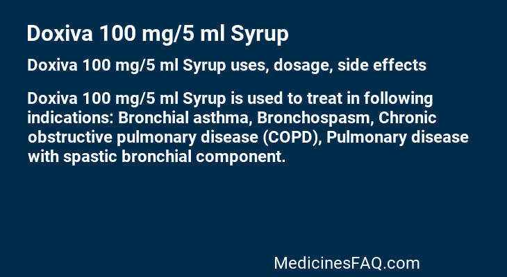 Doxiva 100 mg/5 ml Syrup