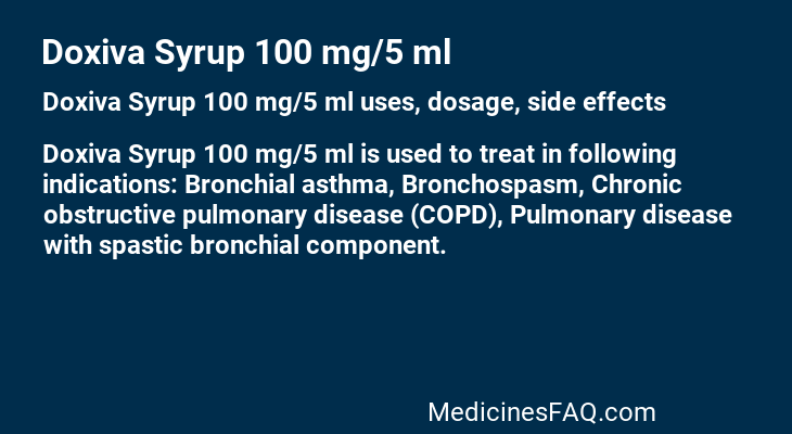 Doxiva Syrup 100 mg/5 ml