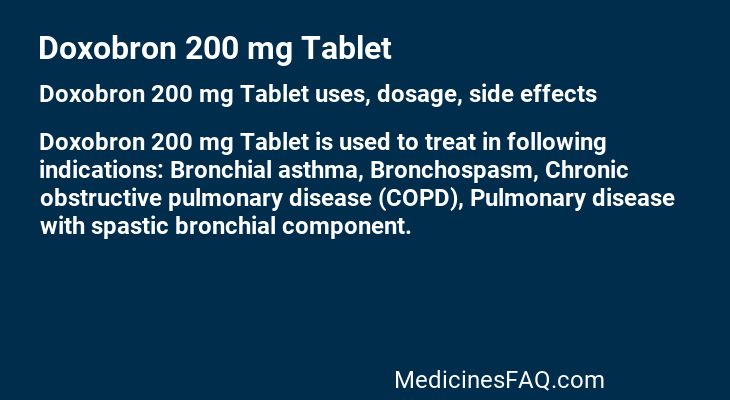 Doxobron 200 mg Tablet