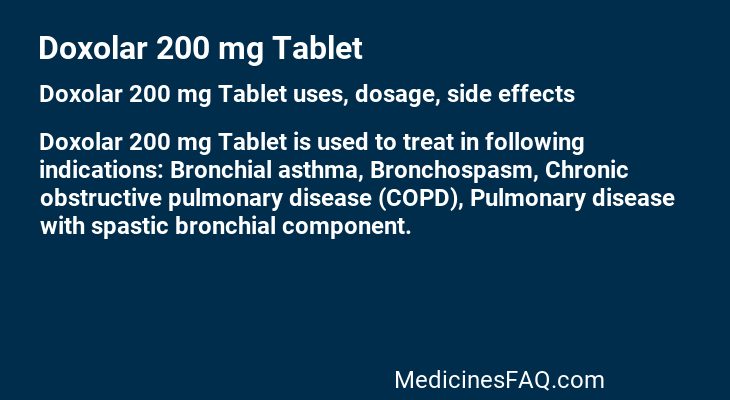 Doxolar 200 mg Tablet