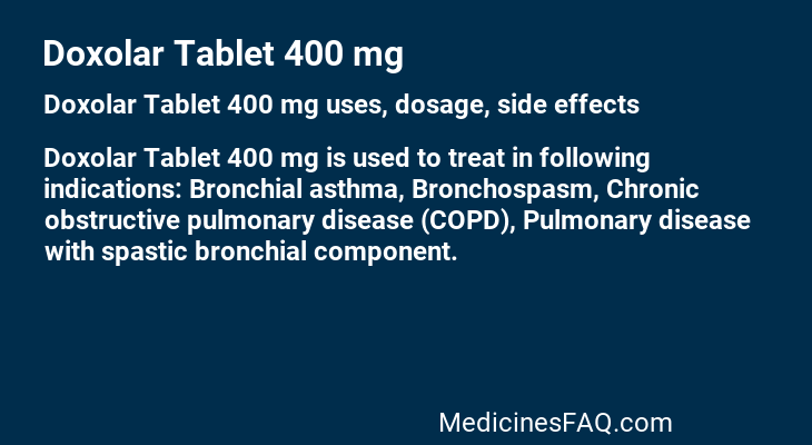 Doxolar Tablet 400 mg