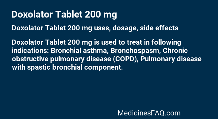 Doxolator Tablet 200 mg