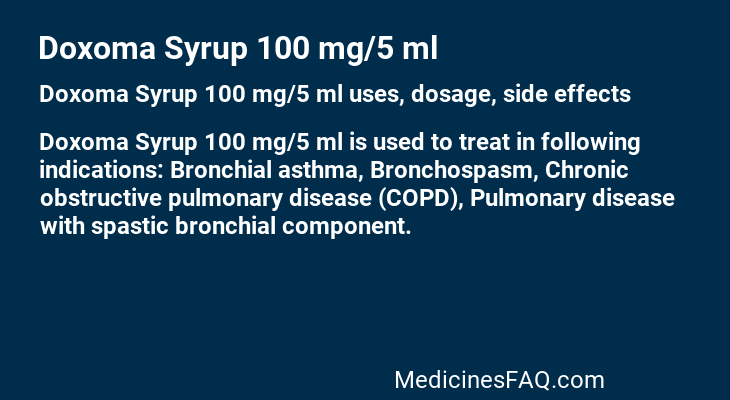 Doxoma Syrup 100 mg/5 ml