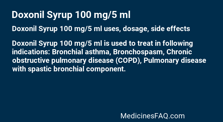 Doxonil Syrup 100 mg/5 ml