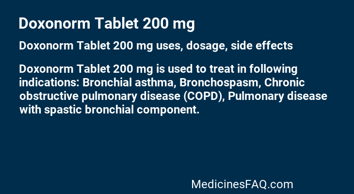 Doxonorm Tablet 200 mg