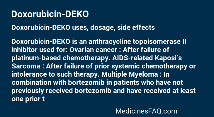 Doxorubicin-DEKO