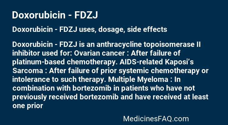 Doxorubicin - FDZJ