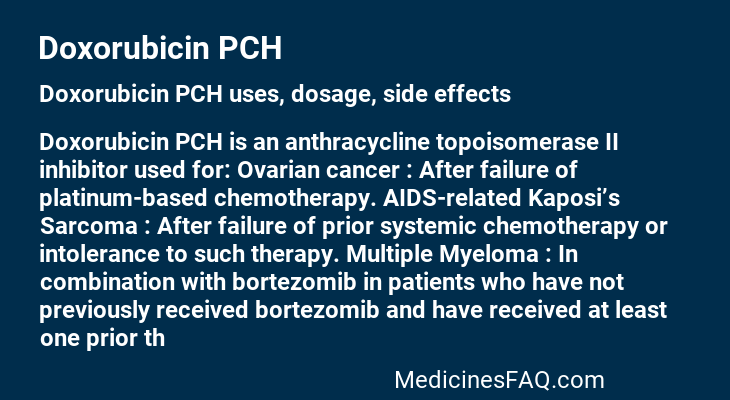 Doxorubicin PCH