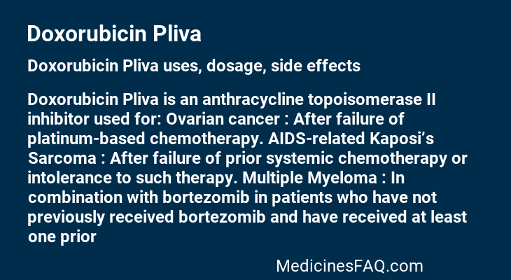 Doxorubicin Pliva