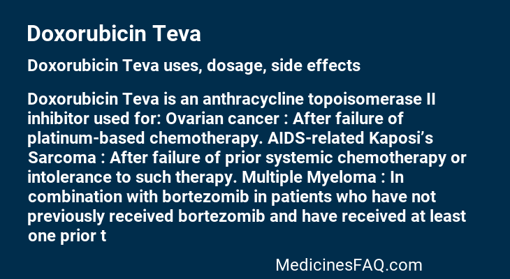 Doxorubicin Teva