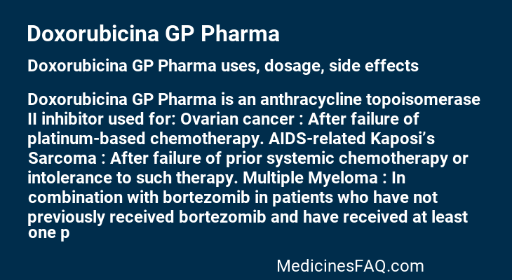 Doxorubicina GP Pharma