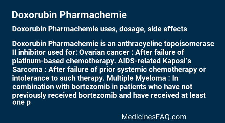 Doxorubin Pharmachemie