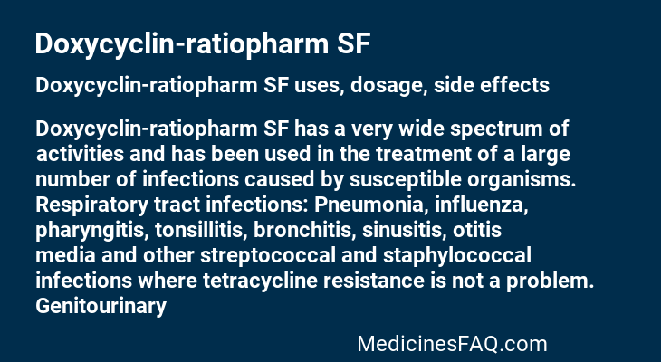 Doxycyclin-ratiopharm SF
