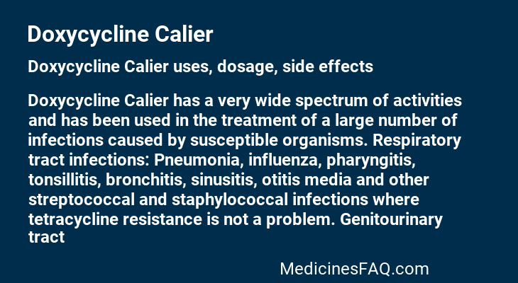 Doxycycline Calier