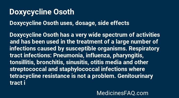 Doxycycline Osoth