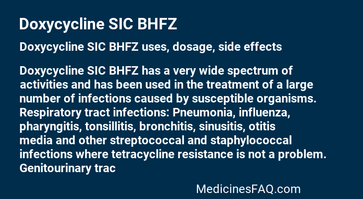 Doxycycline SIC BHFZ