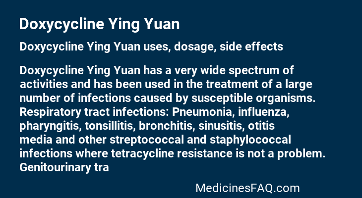 Doxycycline Ying Yuan