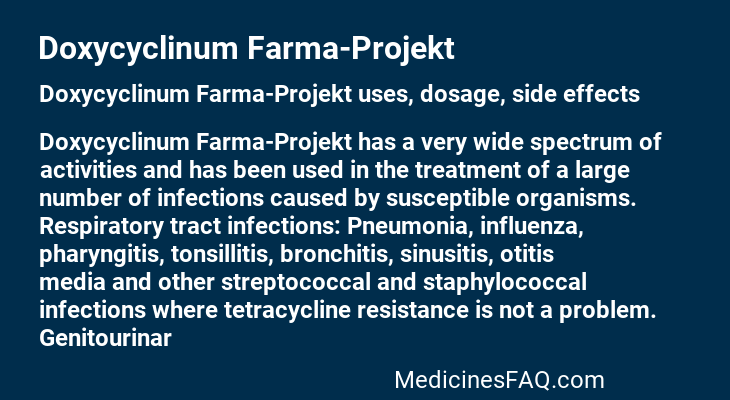 Doxycyclinum Farma-Projekt