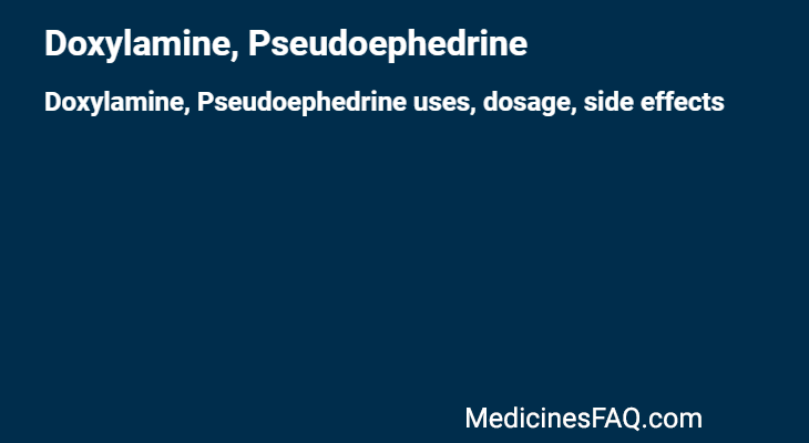 Doxylamine, Pseudoephedrine