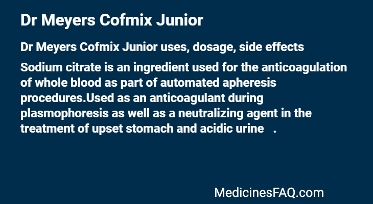 Dr Meyers Cofmix Junior