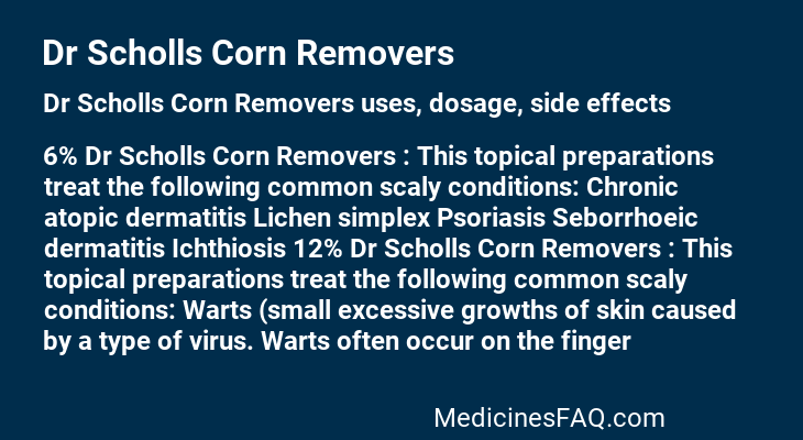 Dr Scholls Corn Removers