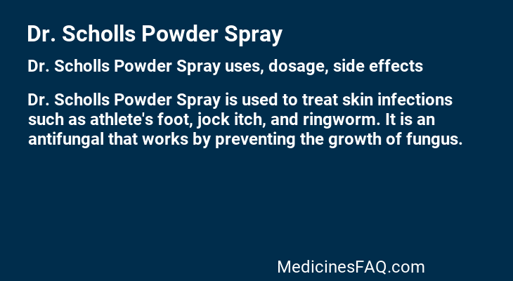 Dr. Scholls Powder Spray