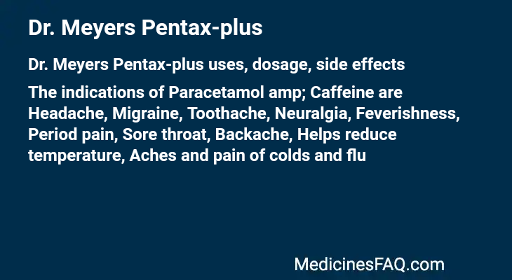 Dr. Meyers Pentax-plus