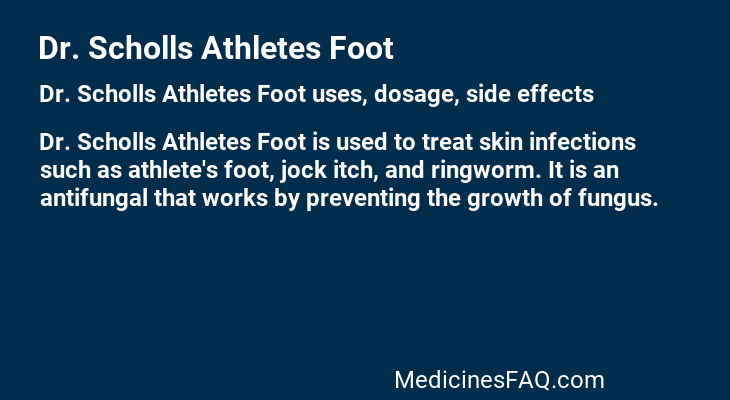 Dr. Scholls Athletes Foot