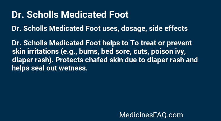 Dr. Scholls Medicated Foot