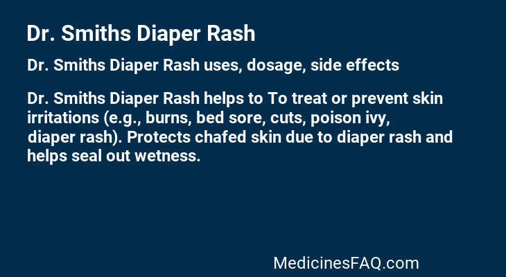 Dr. Smiths Diaper Rash