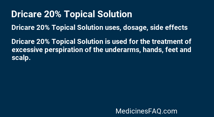 Dricare 20% Topical Solution