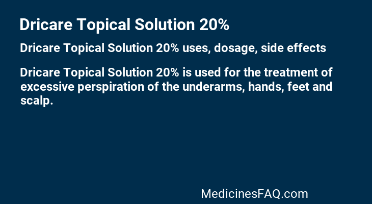 Dricare Topical Solution 20%
