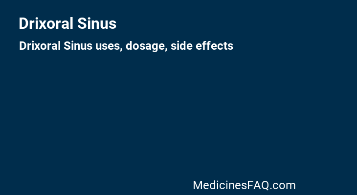 Drixoral Sinus