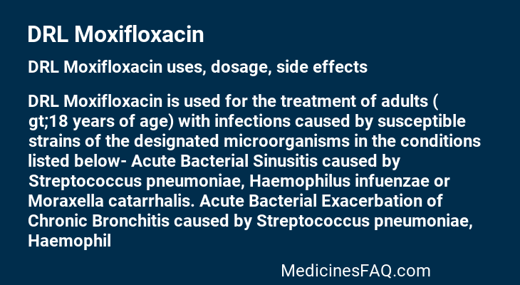 DRL Moxifloxacin