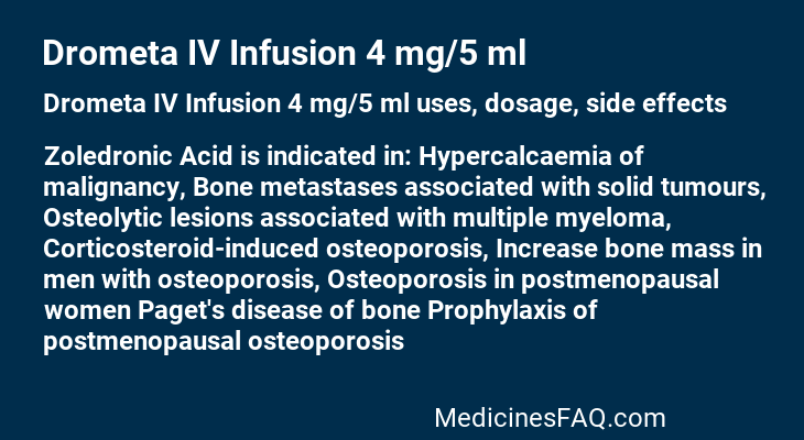 Drometa IV Infusion 4 mg/5 ml