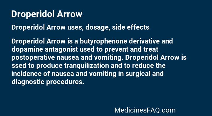 Droperidol Arrow