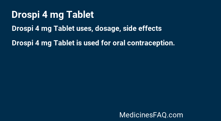 Drospi 4 mg Tablet