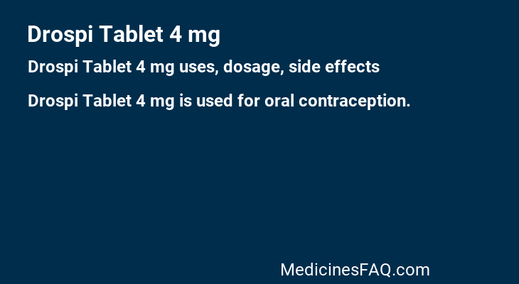 Drospi Tablet 4 mg