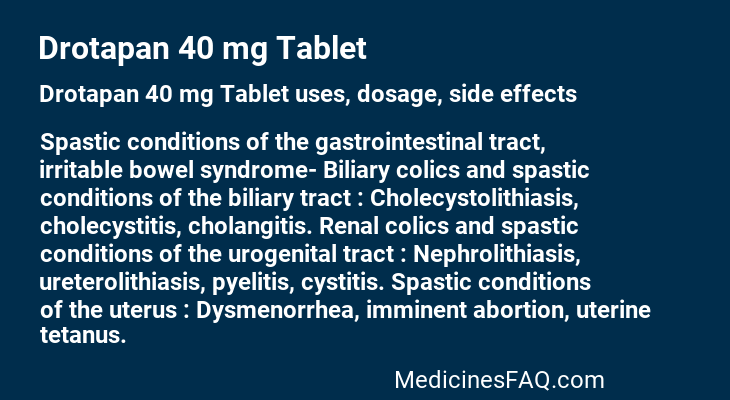 Drotapan 40 mg Tablet