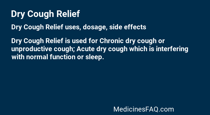 Dry Cough Relief